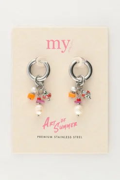 My Jewellery Art Boucles D'oreilles Avec Différentes Perles Best