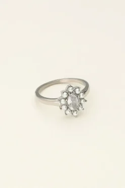 My Jewellery Bague à Perles Et Strass Fashion
