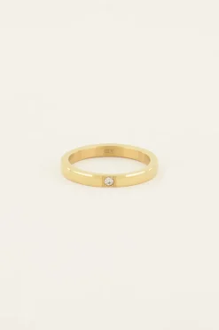 My Jewellery Bague à Pierre Transparente Outlet