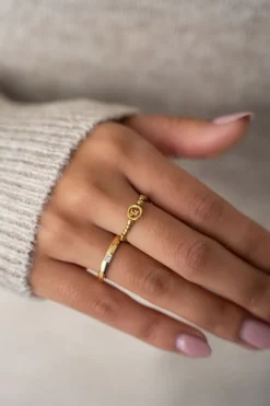 My Jewellery Bague à Pierre Transparente Outlet