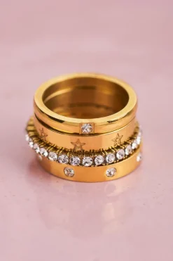 My Jewellery Bague à étoiles Gravées Hot