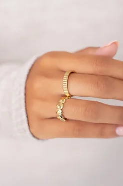 My Jewellery Bague Ajustable à Coeurs New