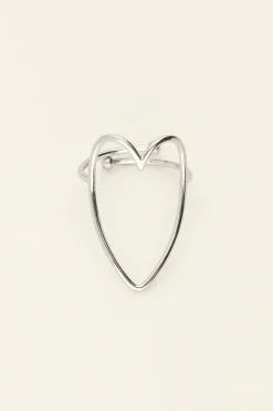 My Jewellery Bague Ajustable Coeur Clearance