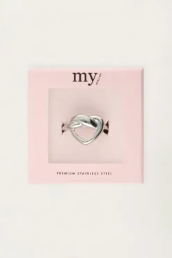 My Jewellery Bague Avec Cœur Torsadé Clearance