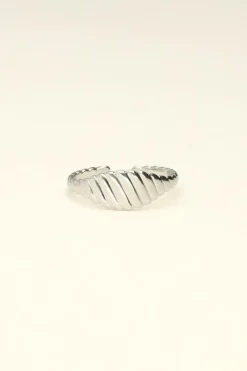 My Jewellery Bague Avec Effet Côtelé Hot