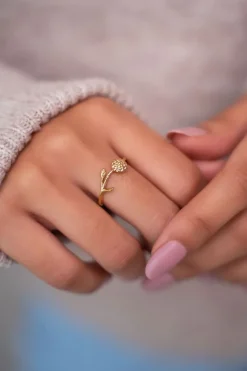 My Jewellery Bague Avec Fleur Birth Flower Online