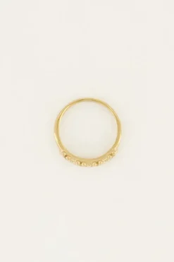 My Jewellery Bague Avec Fleurs Et Pierres Discount