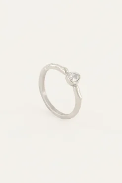 My Jewellery Bague Avec Goutte Et Cristal Outlet