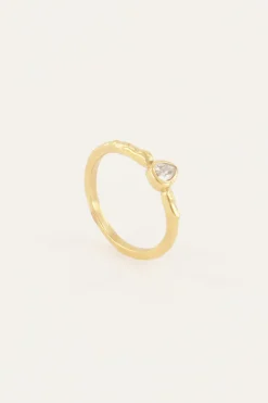 My Jewellery Bague Avec Goutte Et Cristal Outlet