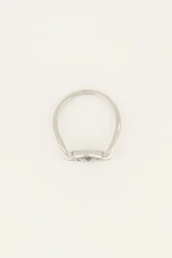 My Jewellery Bague Avec Initiale Encerclée Best