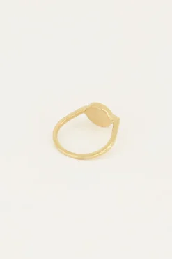 My Jewellery Bague Avec Initiale Encerclée Best