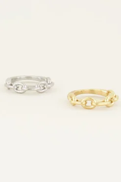 My Jewellery Bague Avec Maillons Ovales Sale