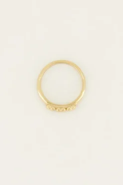My Jewellery Bague Avec 3 petits Cœurs Fashion