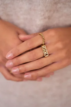 My Jewellery Bague Avec Petits Maillons Sale