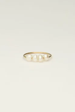 My Jewellery Bague Avec Quatre Perles Clearance