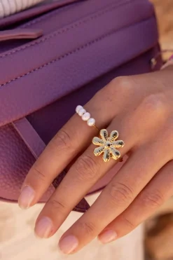 My Jewellery Bague Avec Quatre Perles Clearance