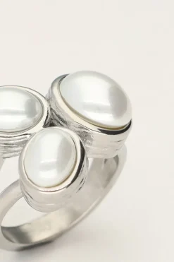 My Jewellery Bague Avec Trois Perles Fashion