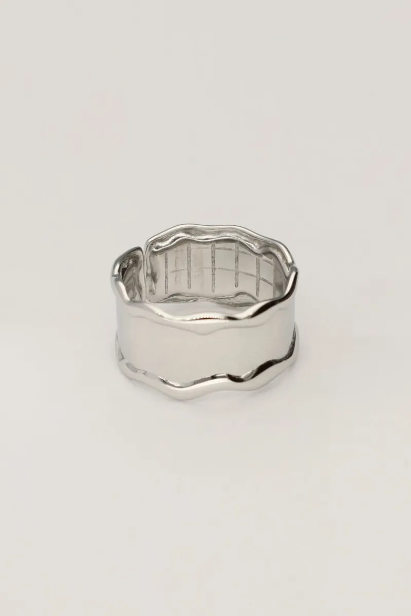My Jewellery Bague Avec Vague Et Texture New