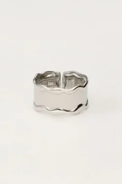 My Jewellery Bague Avec Vague Et Texture New