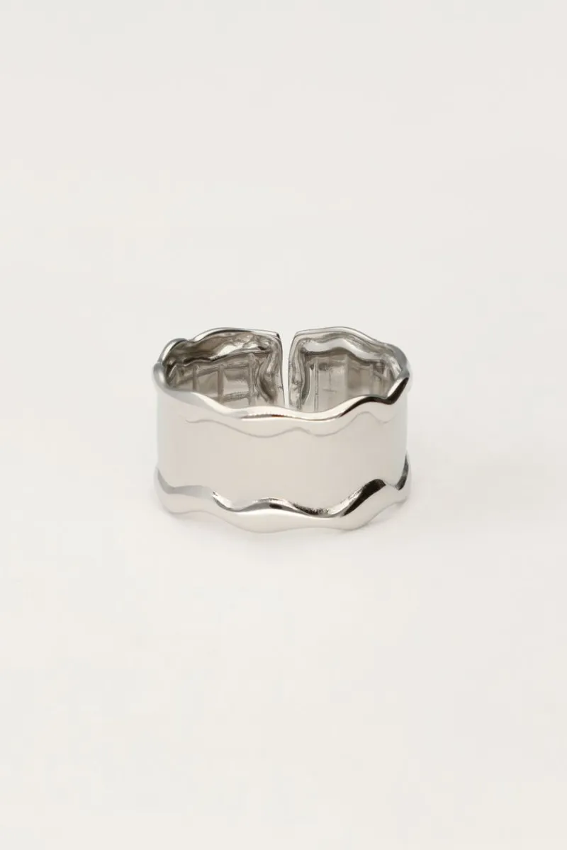 My Jewellery Bague Avec Vague Et Texture New