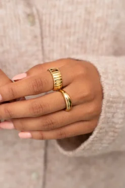 My Jewellery Bague Bold Avec Stries New