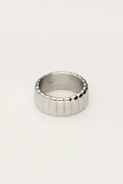 My Jewellery Bague Bold Avec Stries New