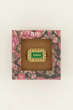 My Jewellery Bague Bold Spirit Avec Charm « Amour » Vert Fashion