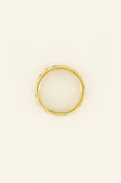 My Jewellery Bague Casa Fiore Avec Fleurs Rouges New