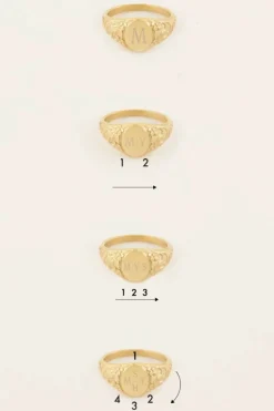 My Jewellery Bague Chevalière à Graver Atelier Discount