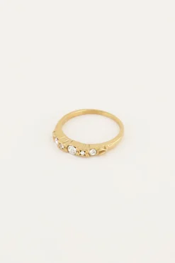 My Jewellery Bague Classique Vintage Avec Cristal Hot