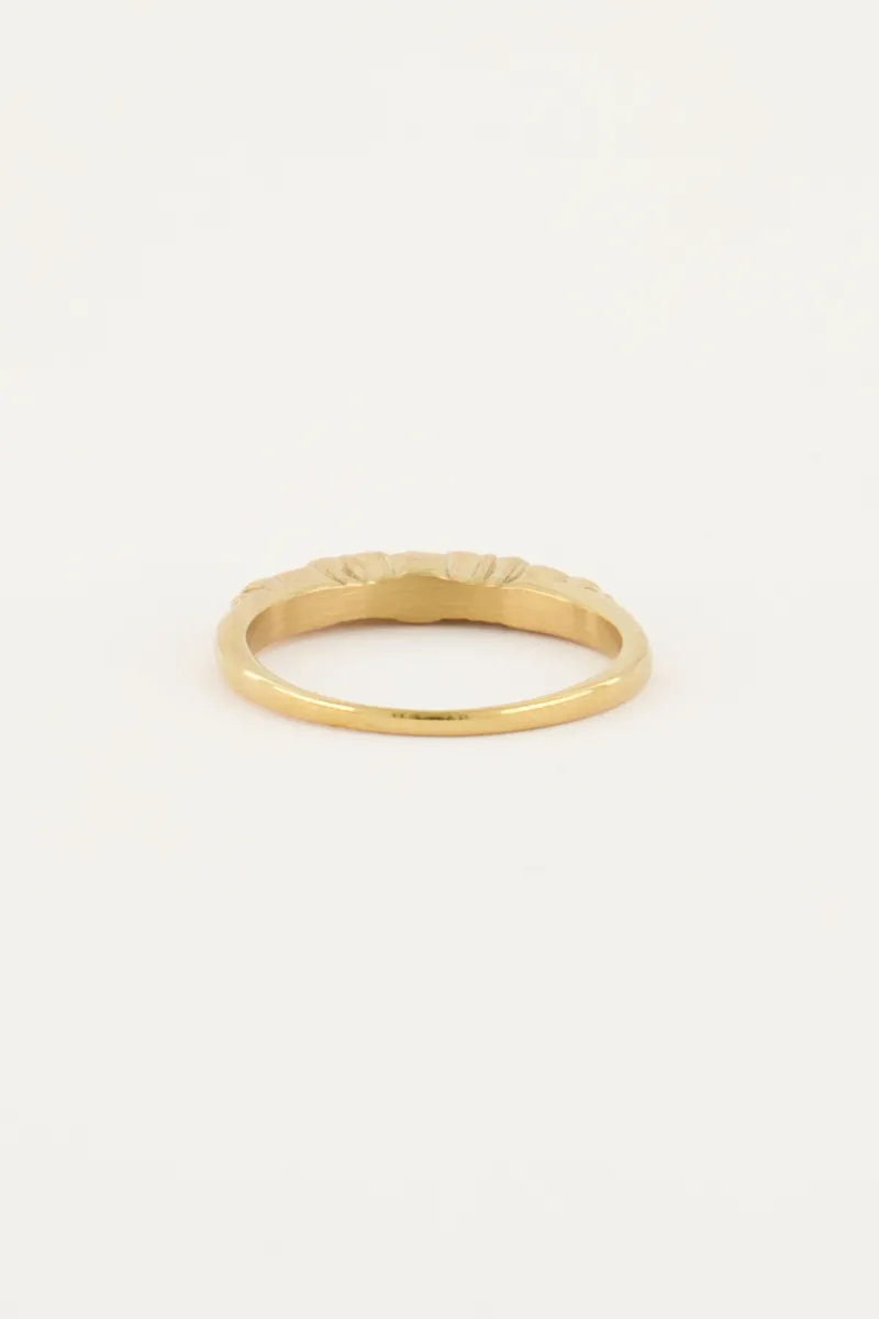 My Jewellery Bague Classique Vintage Avec Cristal Hot