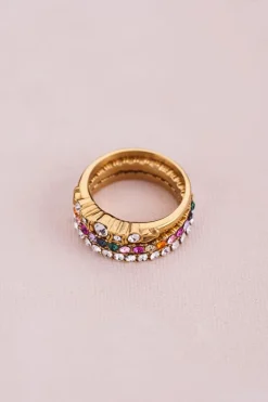 My Jewellery Bague Classique Vintage Avec Cristal Hot