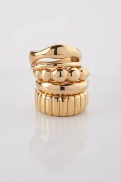 My Jewellery Bague Double Bold à La Forme Organique Outlet