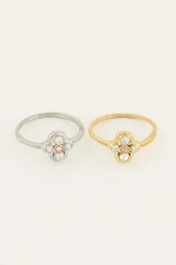 My Jewellery Bague Fleur Ice Cubes New