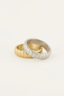 My Jewellery Bague Iconic Avec Nervures Hot
