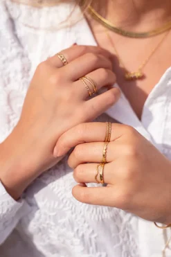 My Jewellery Bague Large Structurée Hot