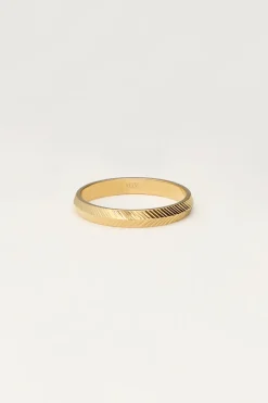 My Jewellery Bague Minimaliste à Chevrons Outlet