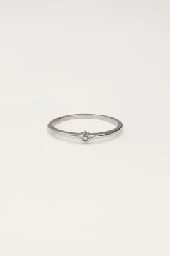 My Jewellery Bague Minimaliste Avec Strass Clearance