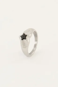 My Jewellery Bague MOOD Avec Pierre étoile Noire Outlet