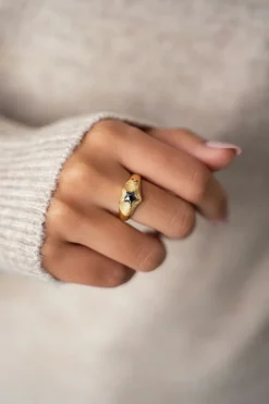 My Jewellery Bague MOOD Avec Pierre étoile Noire Outlet