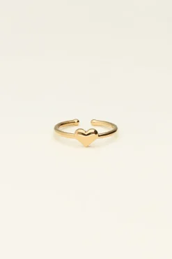 My Jewellery Bague Rose Avec Cœur Clearance