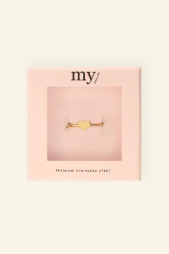 My Jewellery Bague Rose Avec Cœur Clearance