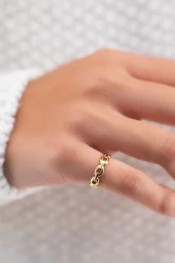My Jewellery Bague Rose Avec Maillons Clearance