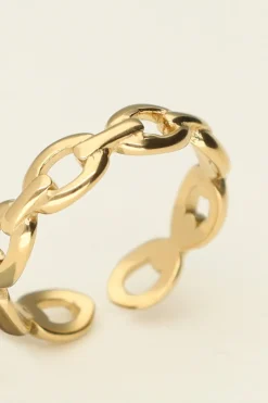 My Jewellery Bague Rose Avec Maillons Clearance