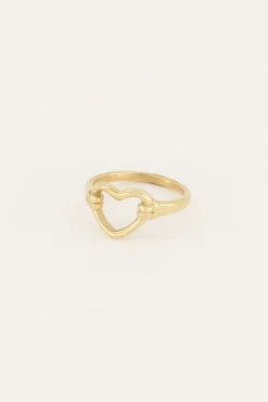 My Jewellery Bague Shapes Avec Cœur Ouvert Sale