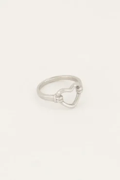 My Jewellery Bague Shapes Avec Cœur Ouvert Sale