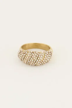 My Jewellery Bague Starmood Avec Pierres Transparentes Outlet
