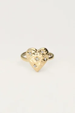 My Jewellery Bague Starry Avec Cœur Et Strass Best