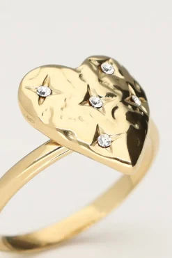My Jewellery Bague Starry Avec Cœur Et Strass Best