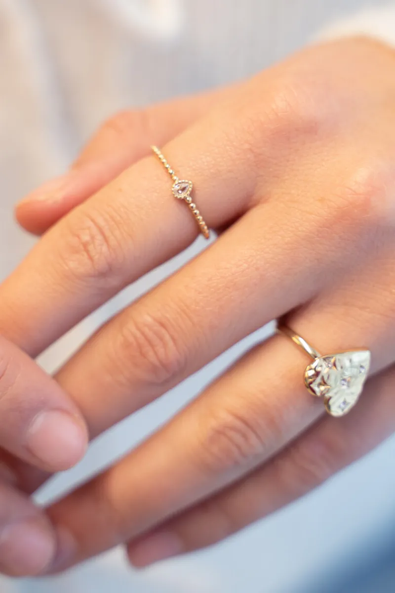 My Jewellery Bague Starry Minimaliste Avec Strass Best